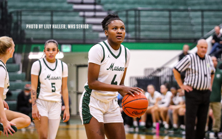 Girl holding basketball